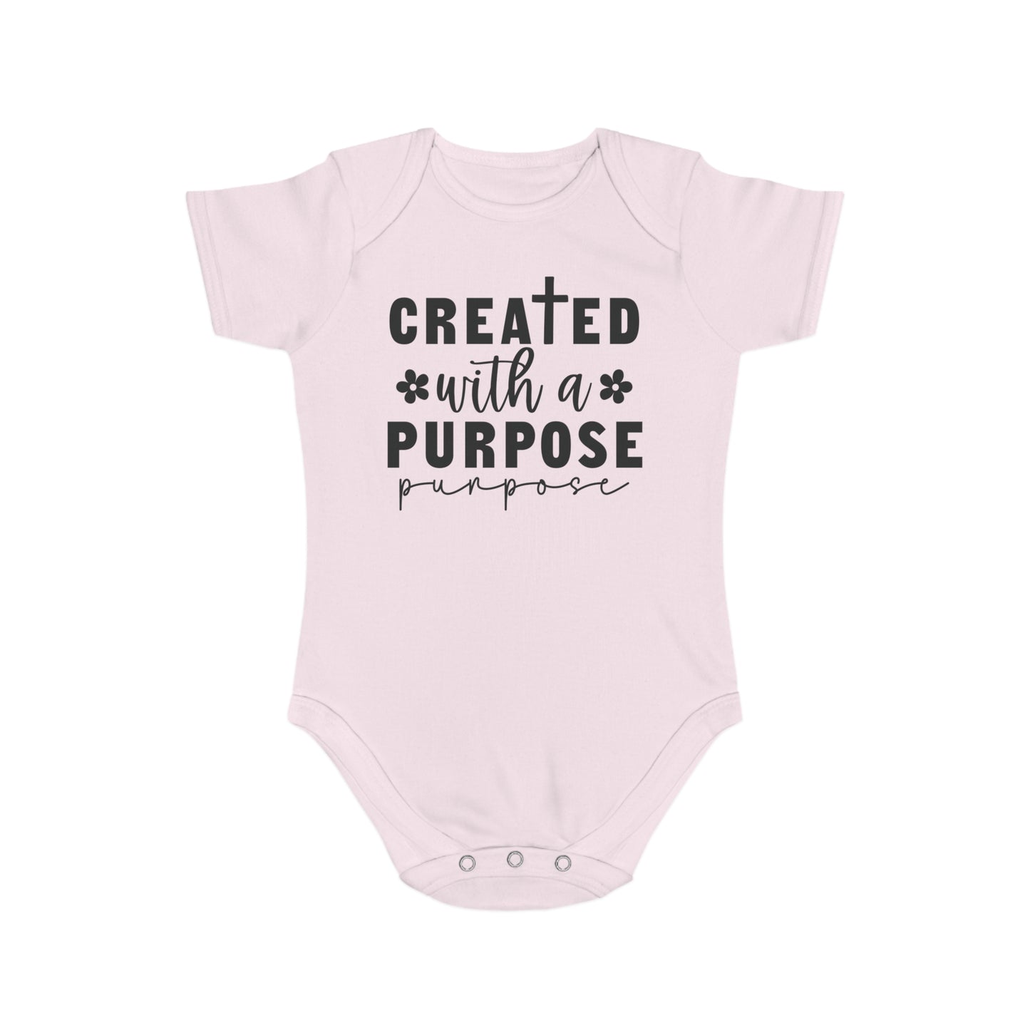 Created with purpose Baby Bodysuit