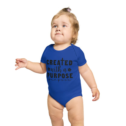 Created with purpose Baby Bodysuit