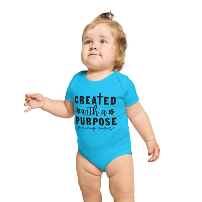 Created with purpose Baby Bodysuit