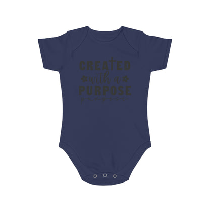 Created with purpose Baby Bodysuit