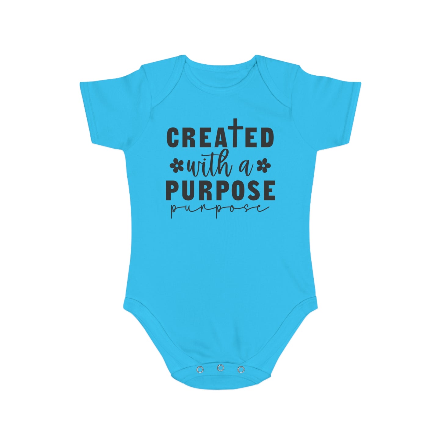 Created with purpose Baby Bodysuit