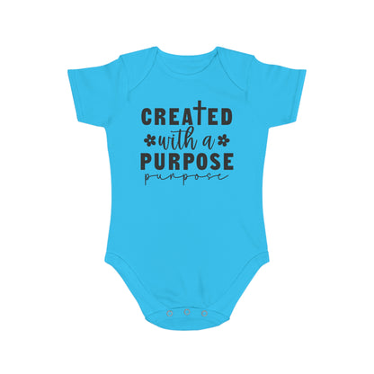 Created with purpose Baby Bodysuit