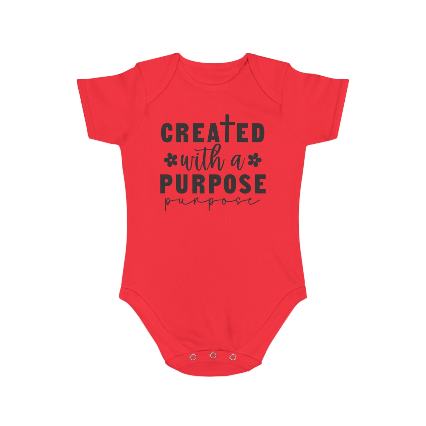 Created with purpose Baby Bodysuit