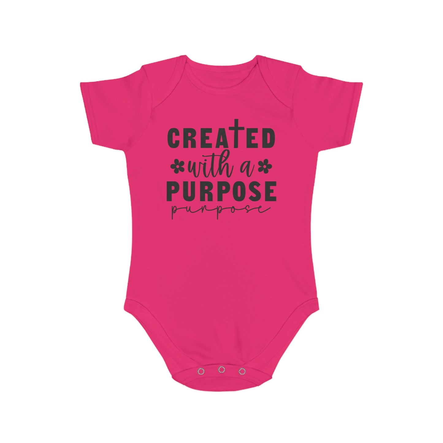 Created with purpose Baby Bodysuit