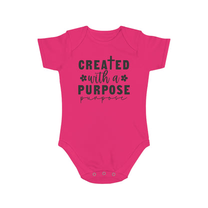 Created with purpose Baby Bodysuit