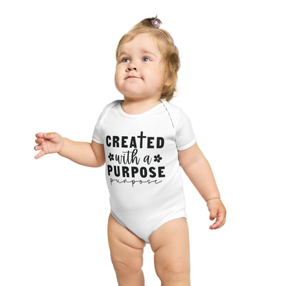 Created with purpose Baby Bodysuit