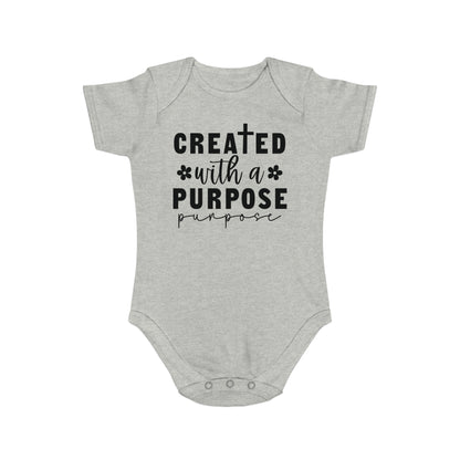 Created with purpose Baby Bodysuit