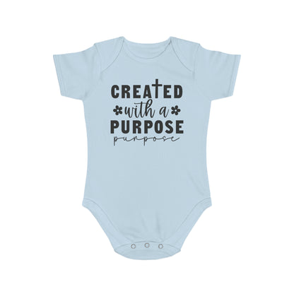 Created with purpose Baby Bodysuit