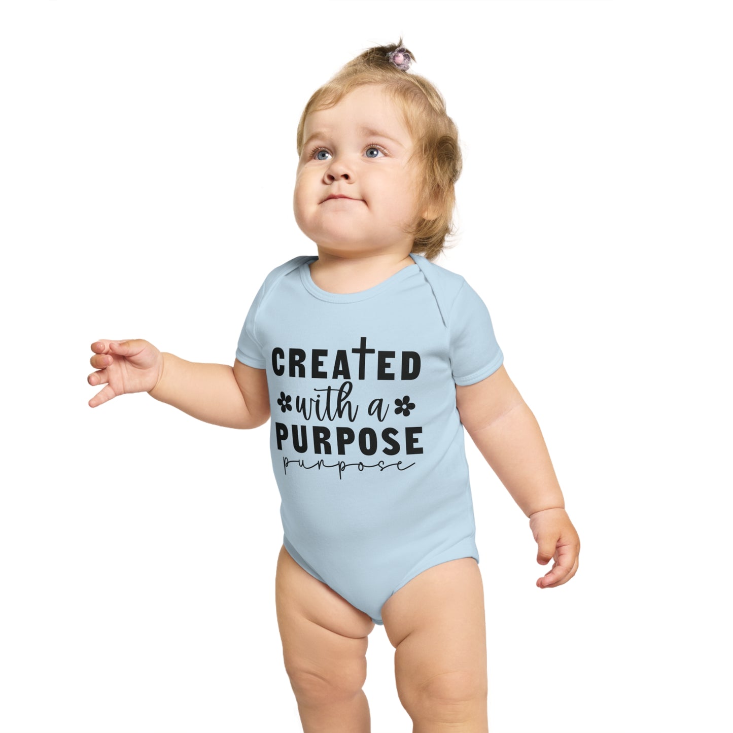 Created with purpose Baby Bodysuit