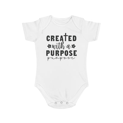 Created with purpose Baby Bodysuit