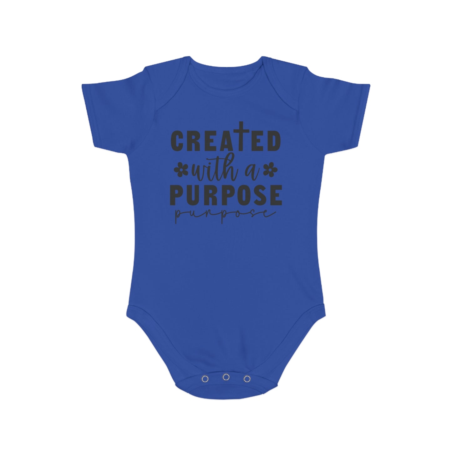 Created with purpose Baby Bodysuit