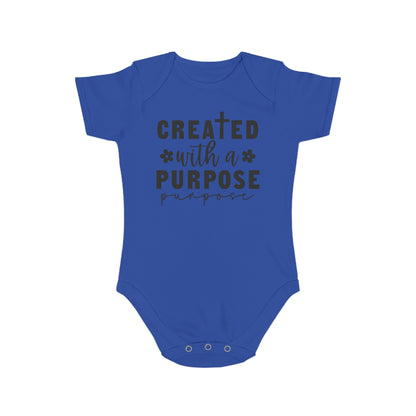 Created with purpose Baby Bodysuit